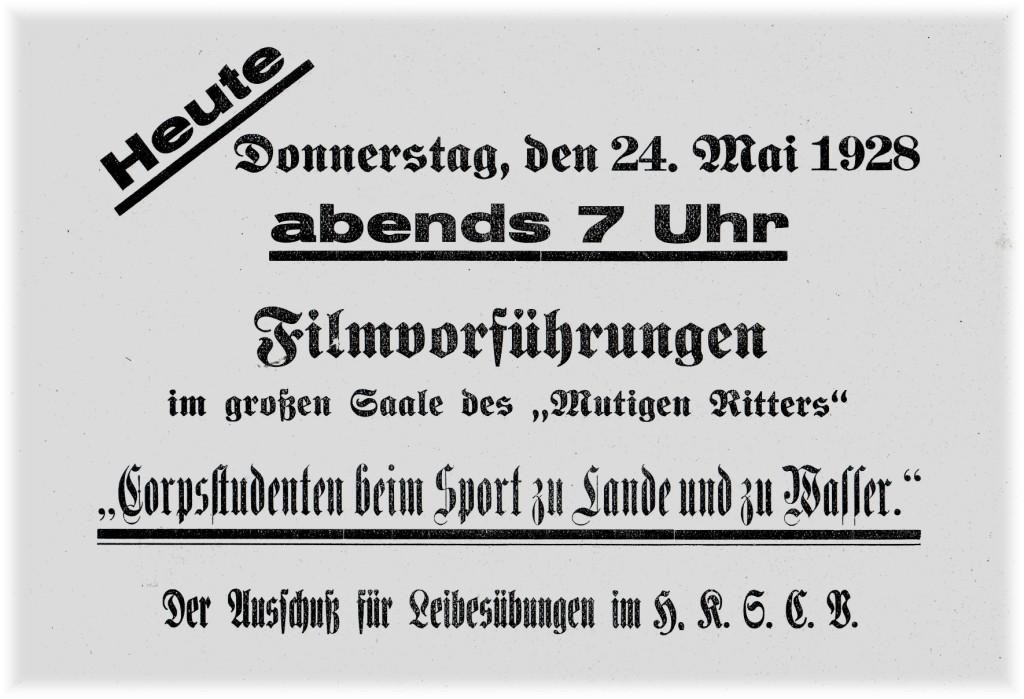 Flugblatt des Ausschusses für Leibesübungen (1928), KösA A 1 Nr. 428
